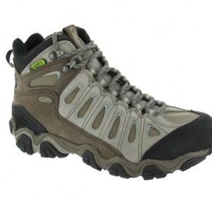 Oboz s8 Sawtooth II Hiking Trail Boot Brown Leather Mid Waterproof great cond